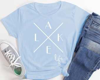 Lake Life Camisa, Camiseta de Verano, Camiseta de Vacaciones, Camisa del Lago, Regalo para Ella, Camisa del Lago Divertido, Camisas del Lago, Camisa del Lago, Camisa del Lago, Camisa de la Vida del Lago