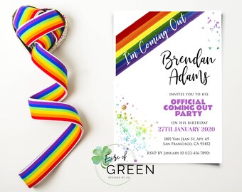Gay Party Invitation Etsy
