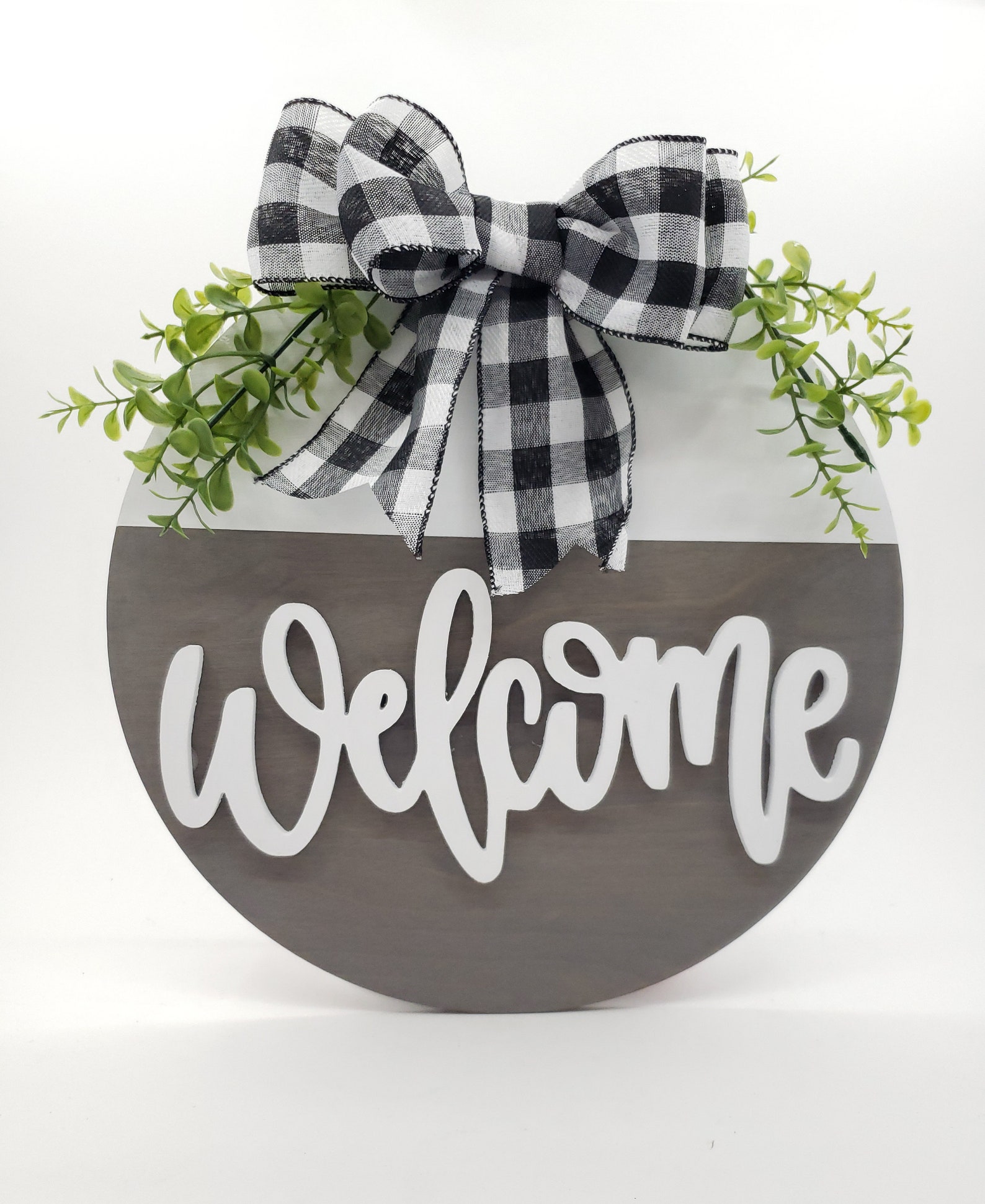 Door Hanger/ Front Door Wreath/ Door Sign/ Etsy