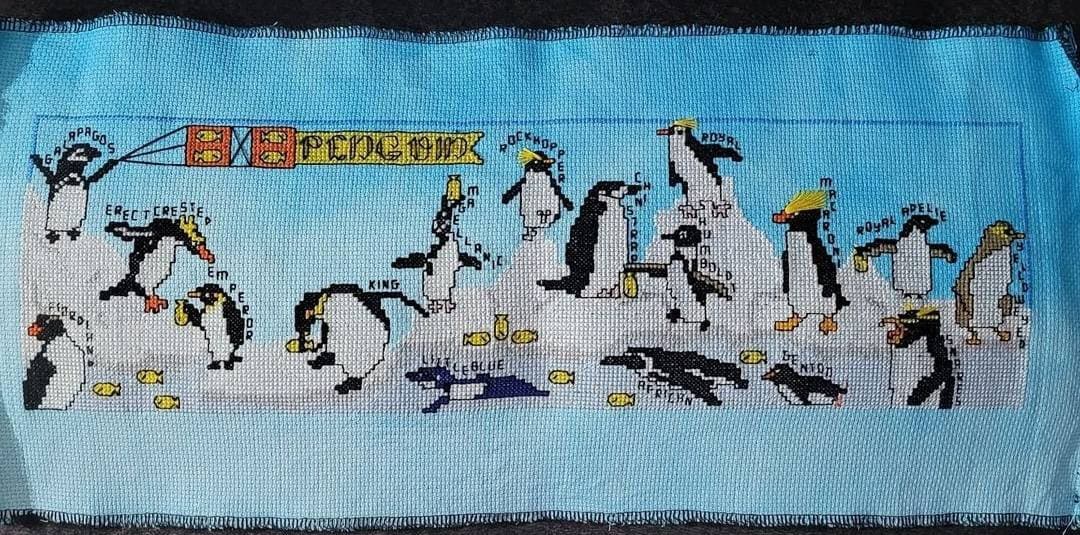Penguin Cross Stitch Full Pattern - Etsy