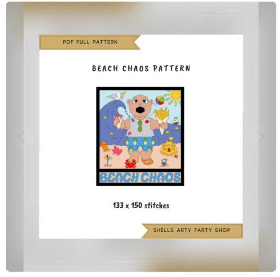 Beach.read Pattern Beach Chaos Full Pattern PDF Pattern - Etsy Canada