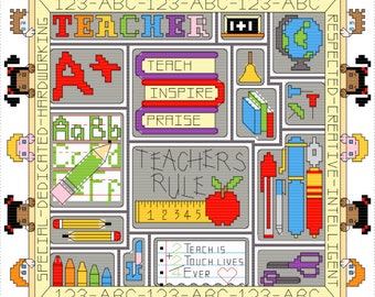 Teacher Full Cross Stitch pattern