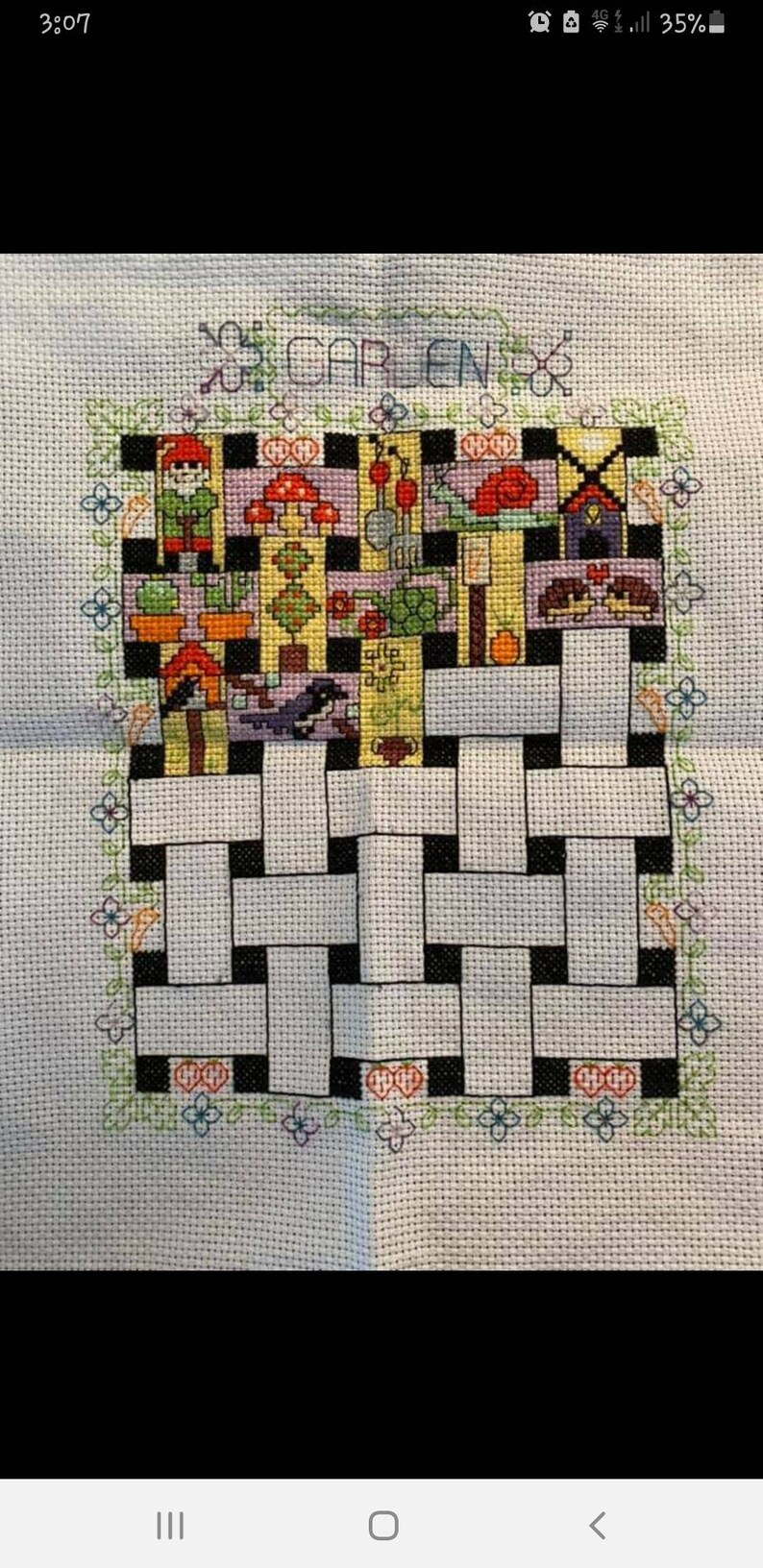 Garden Cross Stitch Pattern Etsy