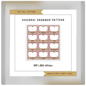 Seasonal Snowman Adventures Stitch Along - 12 Months starts 1st January!