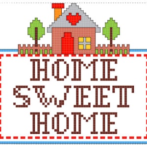 Home Sweet Home Cross Stitch Pattern