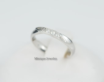 Dainty Simple CZ Ring, Minimalist Ring, Simple Diamond, CZ Ring, Sterling Silver Ring, Thin Ring Delicate Ring, Most Comfortable Ring