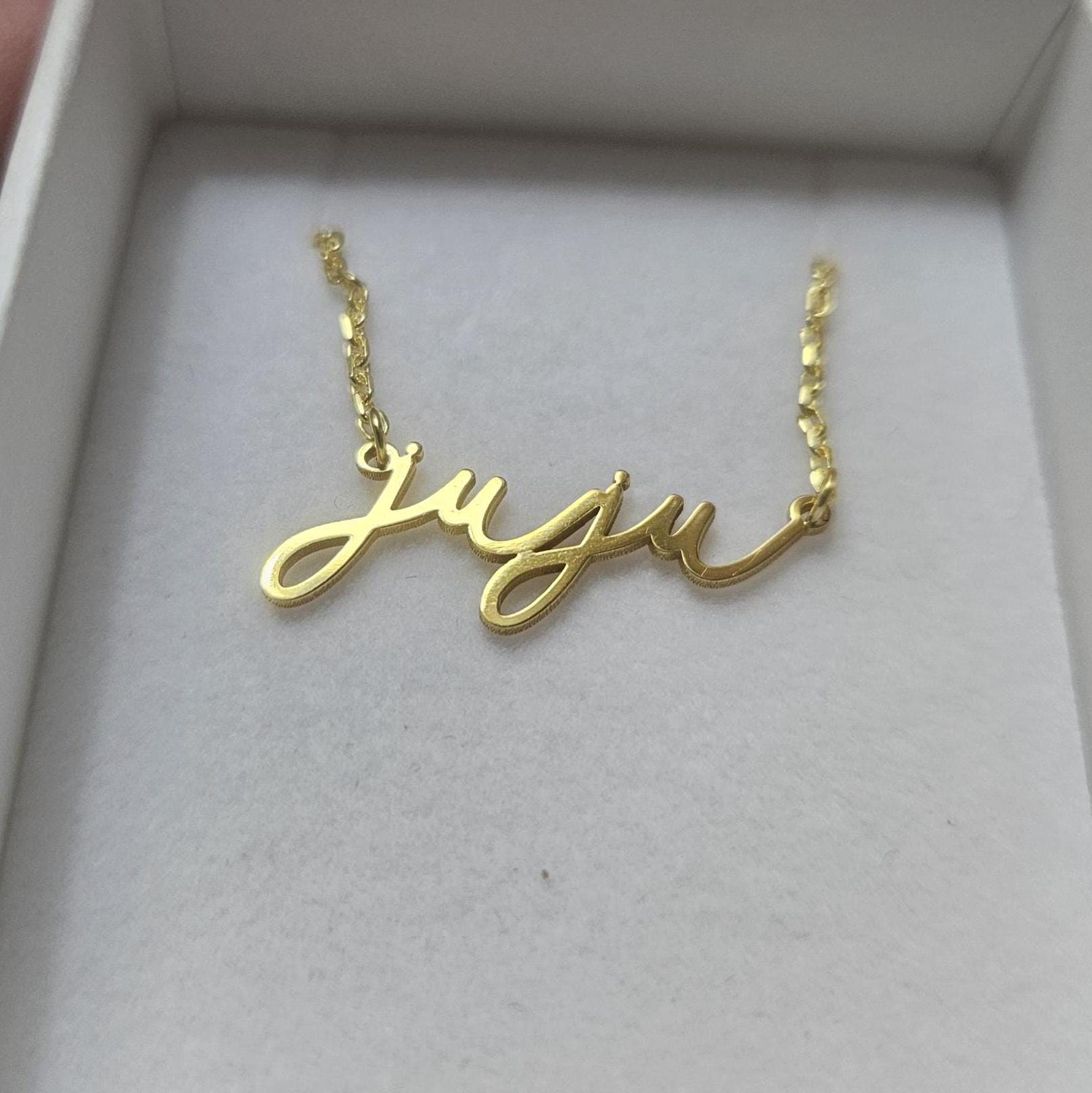 Dainty JUJU Necklace in Sterling Silver, Gold, Juju Necklace, Gift