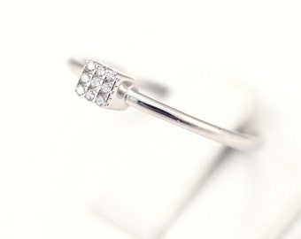 Anello Impilabile Minimale In Oro E Argento • Anello Semplice - Foto 8