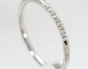 Minimalist Solid Sterling Silver Ring, 1.5 mm Minimalist Promise,  Simple, Thin Wedding Ring, Stacking, Toe, Thumb, Index. # 917-5-S