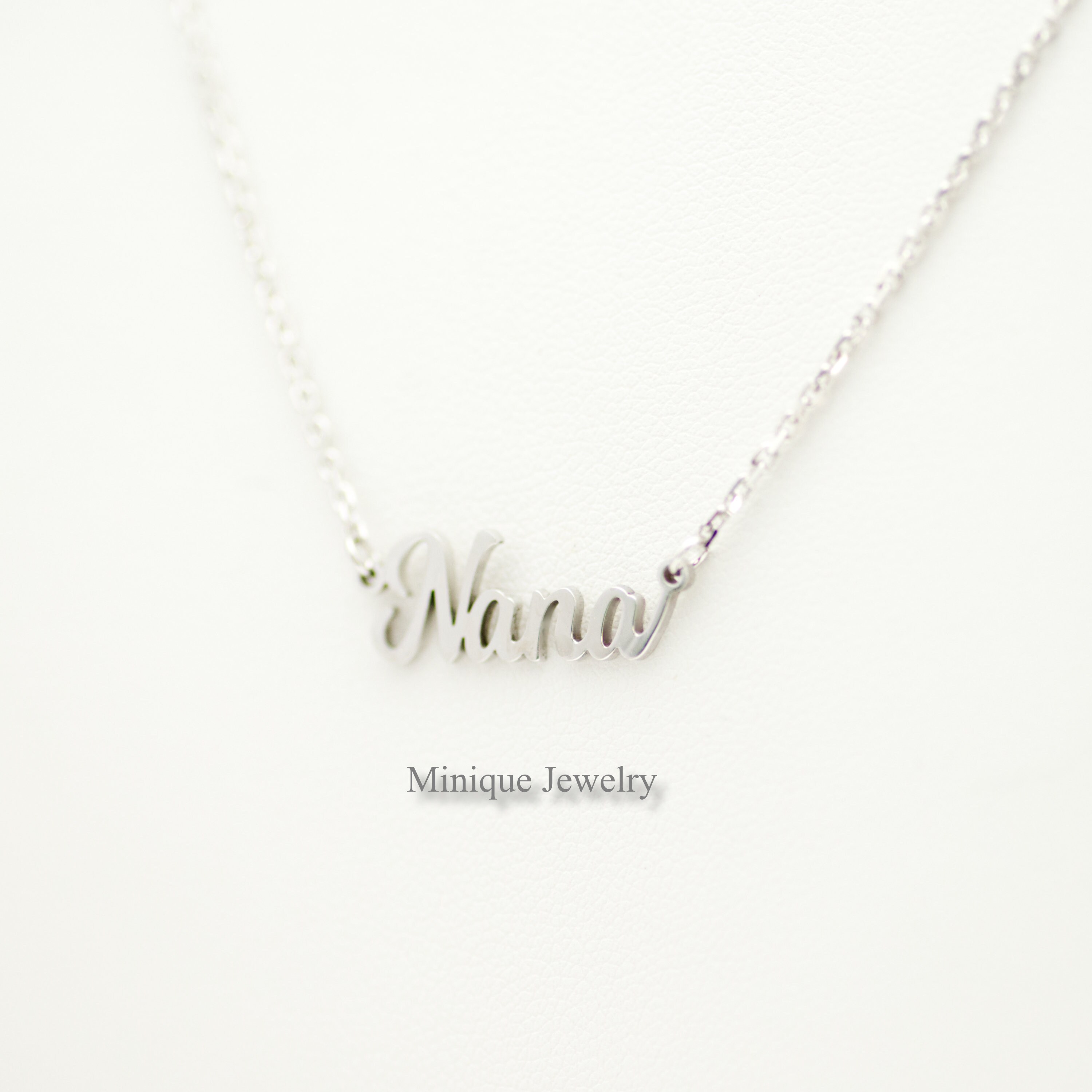 最も  Necklace, Nana Nana Nana Minimal Gift, Day Mother's Name, Tシャツ(半袖/袖なし)