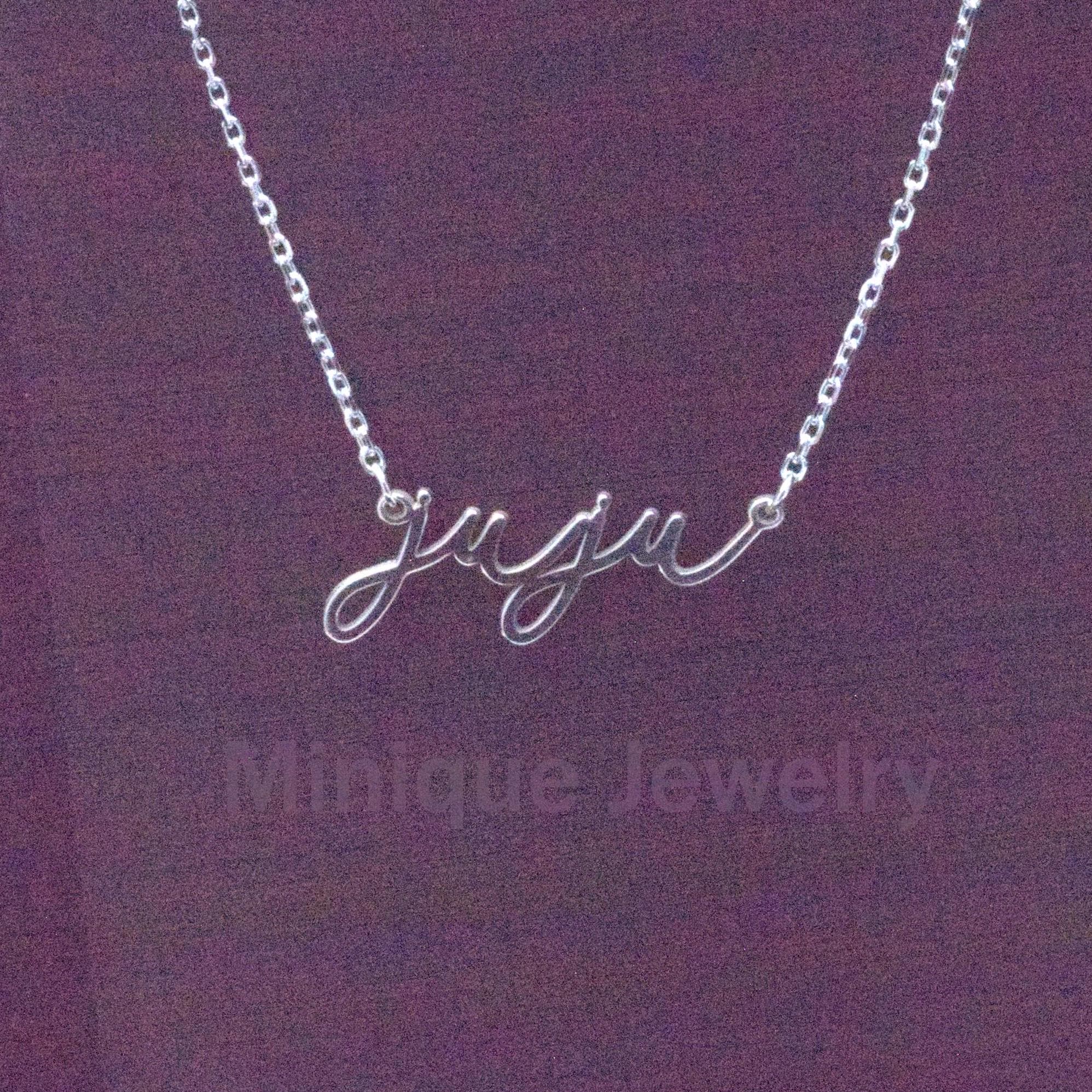 Dainty JUJU Necklace in Sterling Silver, Gold, Juju Necklace, Gift