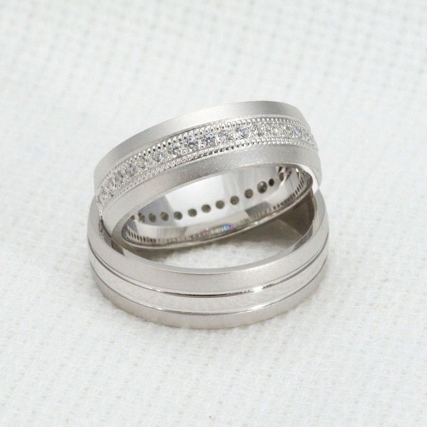 Matching Wedding Bands Etsy