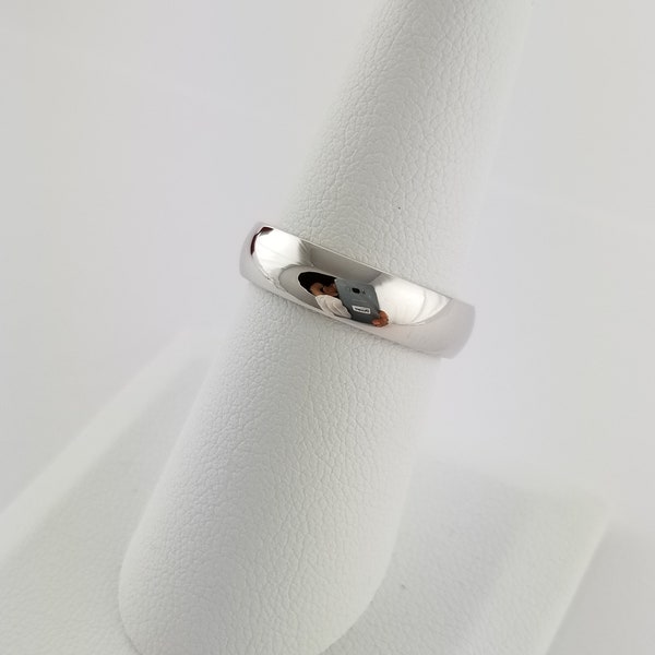 3mm Sterling Silver Comfort Fit Wedding Band Promise Engagement Thumb Toe Midi Simple Minimalist Ring Sizes 4-13, U.S. Made. Free Gift Box.