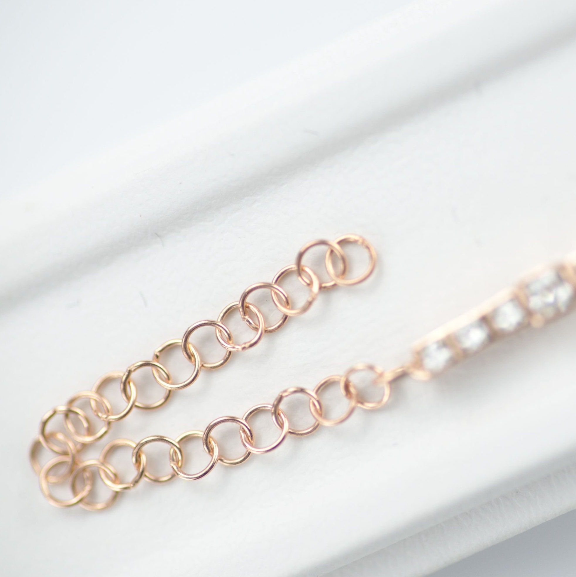 Rosegoldenes Armband Damen 14k Roségold-beschichtetes 925 Silber Tennisarmband Mit CZ – Für Damen & Herren, 8,5 Zoll Armband Rosegold
