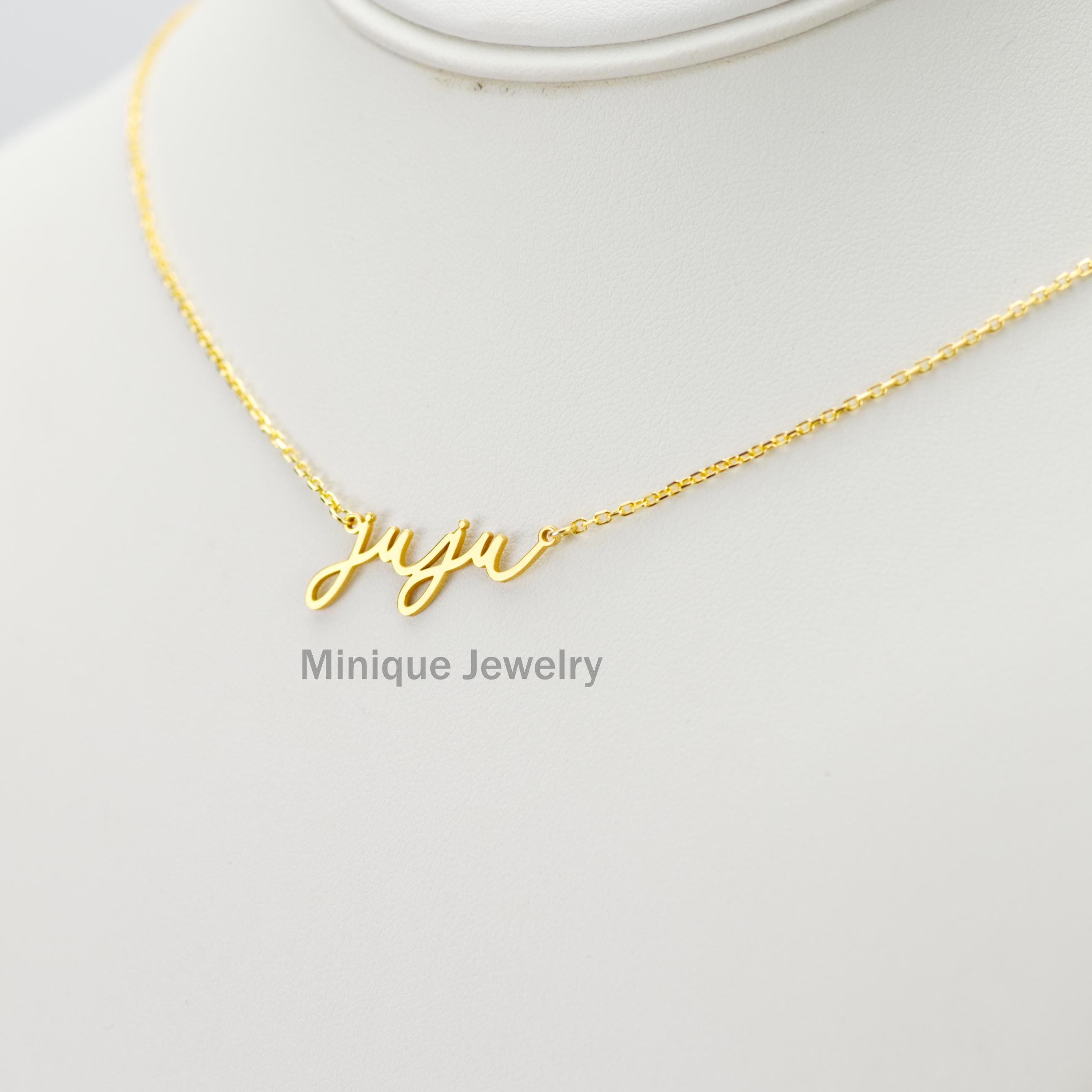 Dainty JUJU Necklace in Sterling Silver, Gold, Juju Necklace, Gift