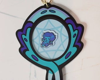 Lapis Lazuli Mirror Shaker Charm