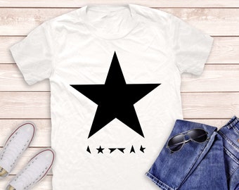 David Bowie Blackstar T-shirt, David Bowie Shirts, Bowie Rock T-shirts, Rock Music T-shirts, Music Shirt, Punk Rock Shirt, Rock n Roll Shirt