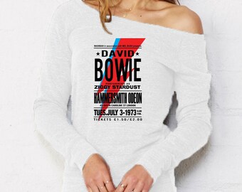 David Bowie Ziggy Stardust Lightening Hammersmith Odeon 1973 Men's T-Shirt David Bowie Ziggy Stardust Lightening Hammersmith Odeon 1973 Men's T-Shirt