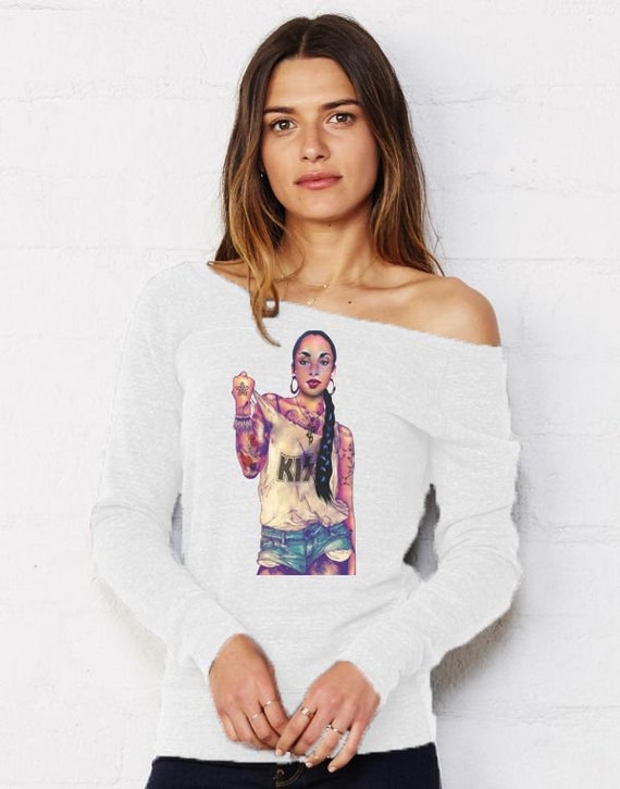 Sade Tattoo lady/'s tunic damen top shirt loose fit t-shirt