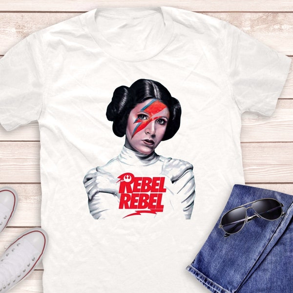 Prinzessin Leia Rebel David Bowie Shirt, Prinzessin Leia Shirts, Film Shirts, Star Wars Shirts, Scream Movie Shirt, Scary Movie Shirt