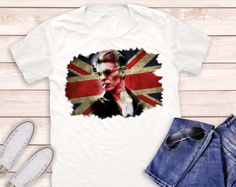David Bowie 2 T-shirt, David Bowie Shirts, Bowie Rock T-shirts, Rock Music T-shirts, Music Shirt, Punk Rock Shirt, Rock n Roll Shirt