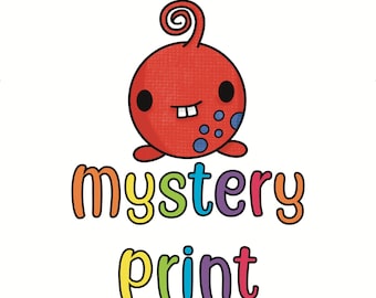 Mystery Art Prints - illustration - digital art - kawaii - wall decoration - colourful - collectible - surprise - lucky dip