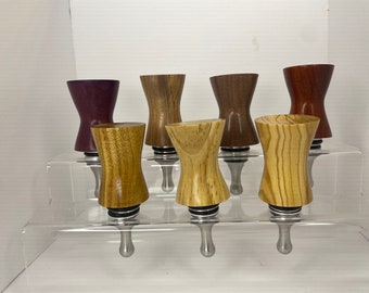 Wooden Bottle Stopper - Hourglass