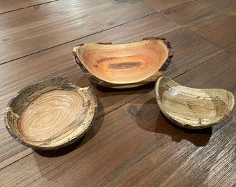 Natural Edge Wooden Bowl