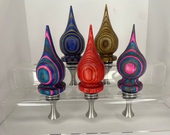 Funky Colored Finial Style Bottle Stopper