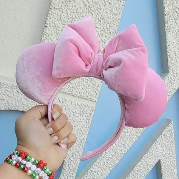 Pink Velvet  Bubblegum Pink Ears