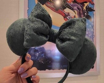 Crushed Green Velvet Ears