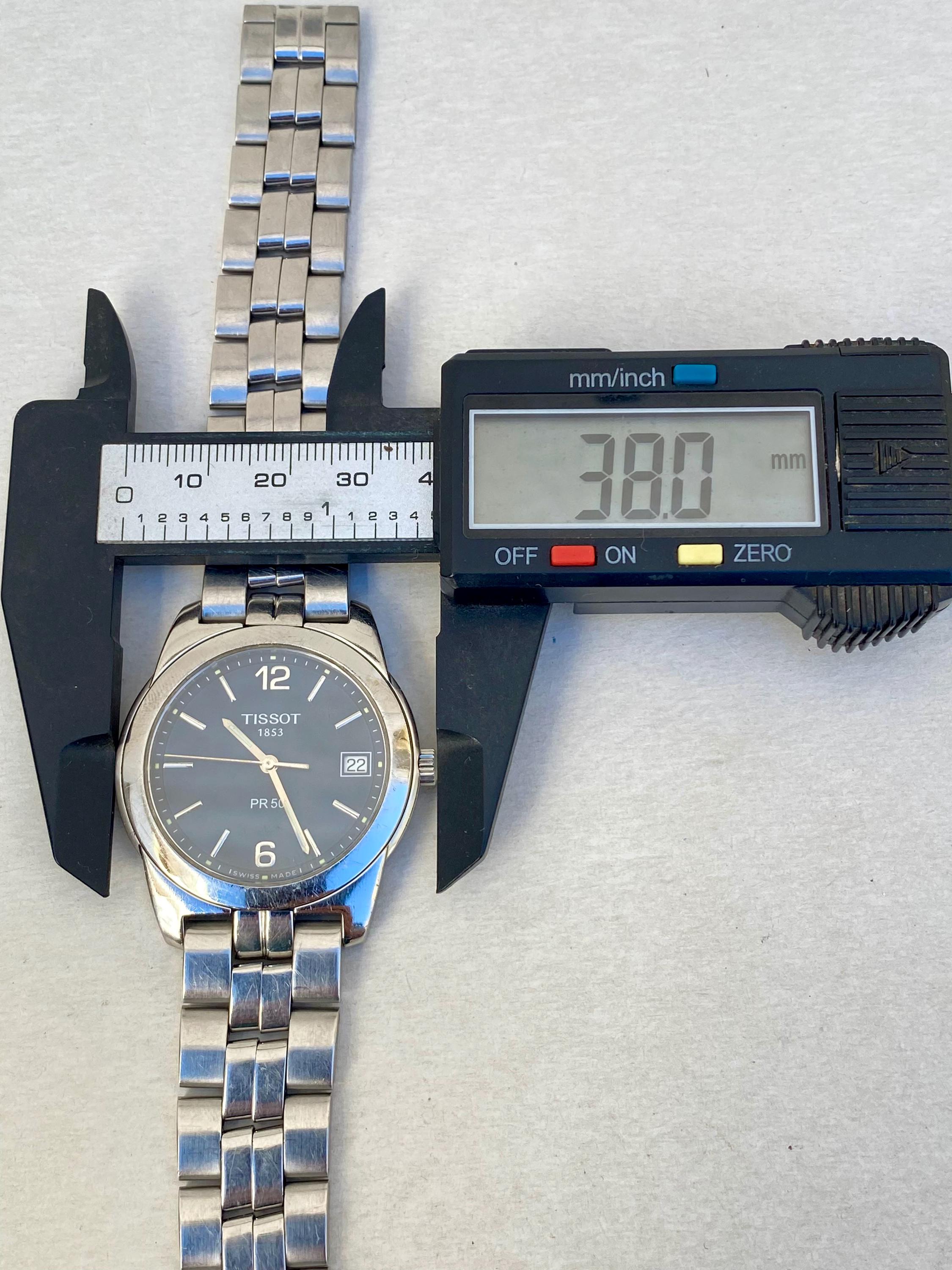 Vintage Tissot PR50 Quartz Watch Mens Blue Date Dial Swiss Made - Etsy