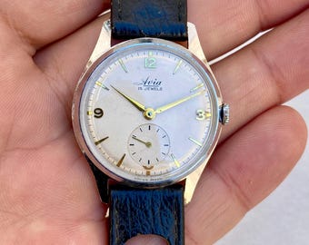 Vintage AVIA Herrenuhr 15 Jewels Mechanisch (Handaufzug) Swiss Made