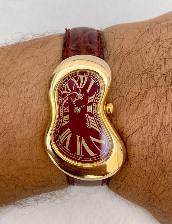 Vintage Exaequo Soft Watch Salvador Dali Unisex Red Dial - Etsy