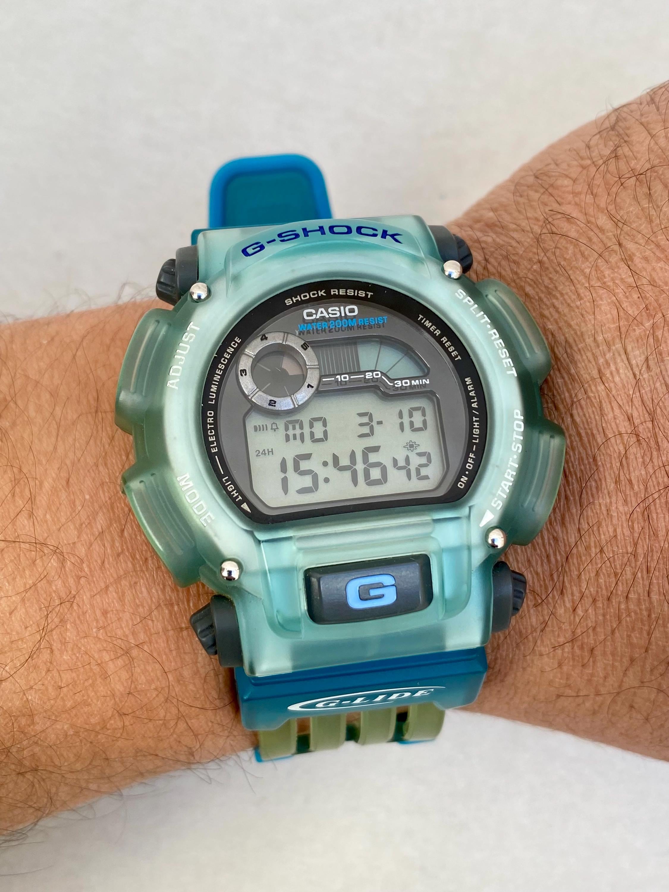 Vintage Casio G-shock G-lide Alarm Chronograph Digital Men's