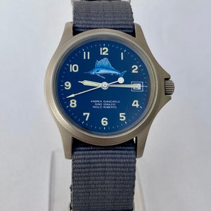 Vintage Hamilton Quartz watch Men&#39;s Date Black Dial Swiss Made