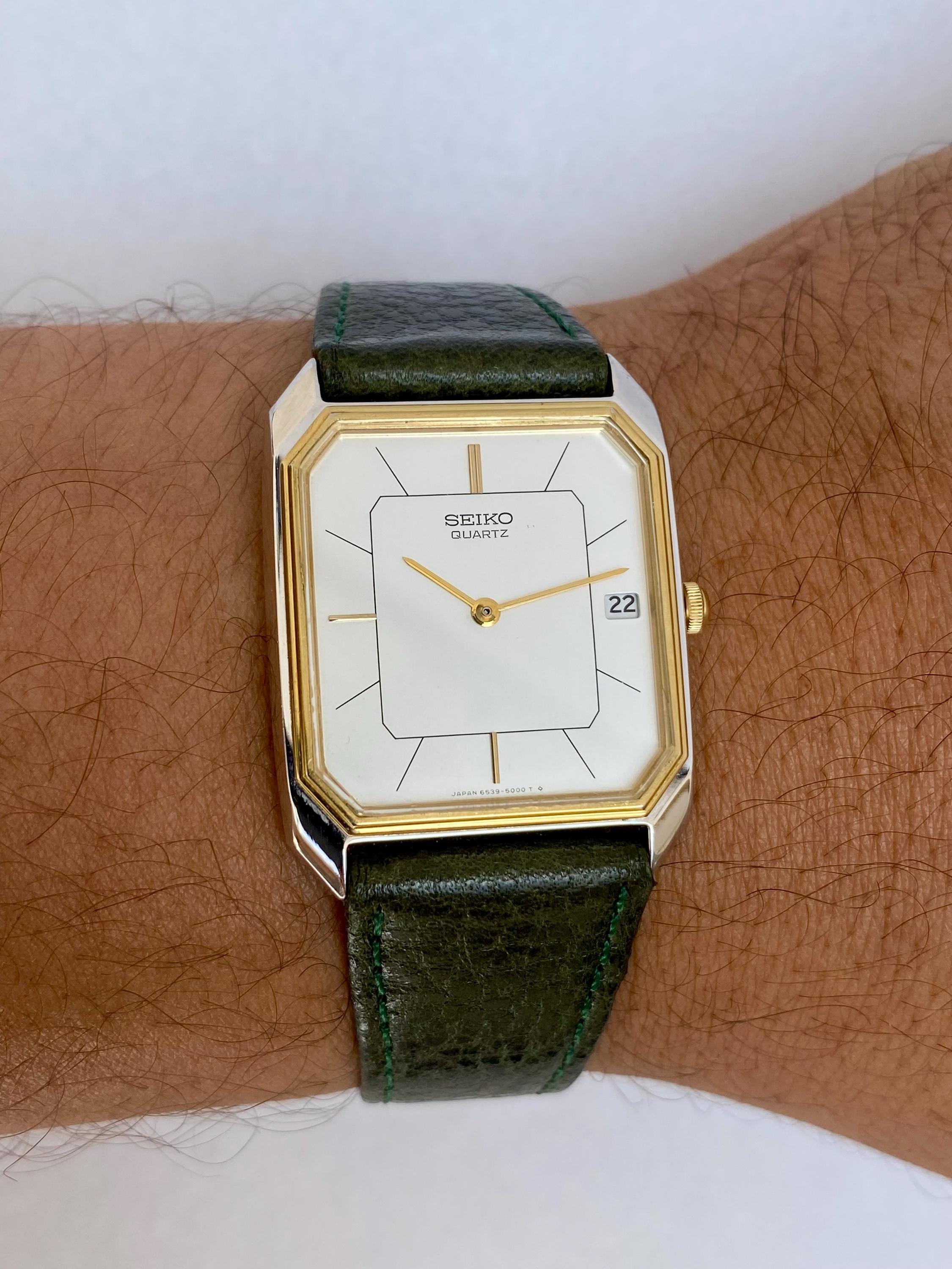 Seiko Octagon Quartz Mens Watch - Etsy