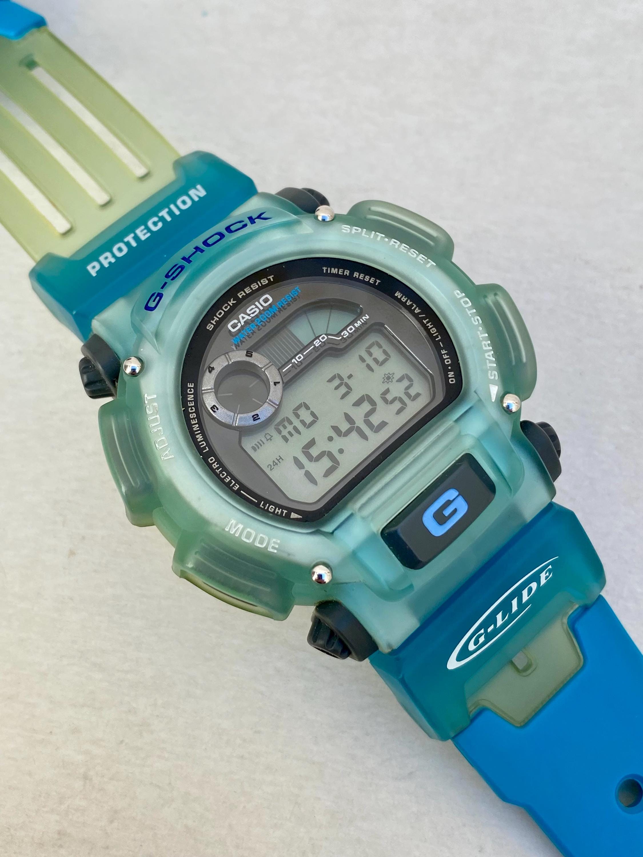 Vintage Casio G-shock G-lide Alarm Chronograph Digital Men's