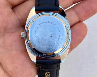 Vintage JAZ Watch Men's Mechanical Hand-winding 17 Jewels Date