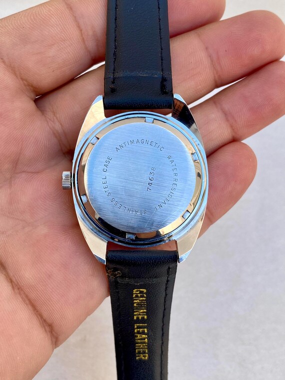 Vintage JAZ Watch Men's Mechanical Hand-winding 17 Jewels Date
