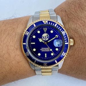 Vintage Diver Watch Mens Automatic 21 Jewels Miyota Movement
