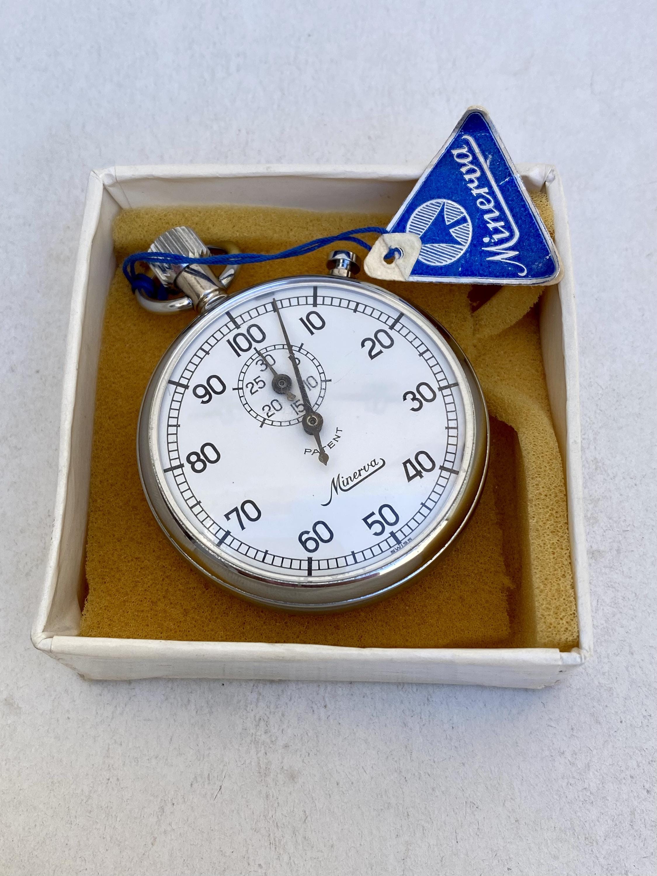 Rare Vintage Minerva Stopwatch Stop Watch Wind up Timer - Etsy Israel