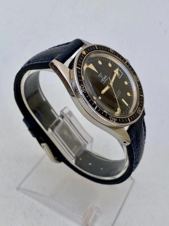 Montre Vintage YEMA COLAS Quartz - Pour Homme - NE FONCTIONNE PAS - À Réparer Ou Pour Collection