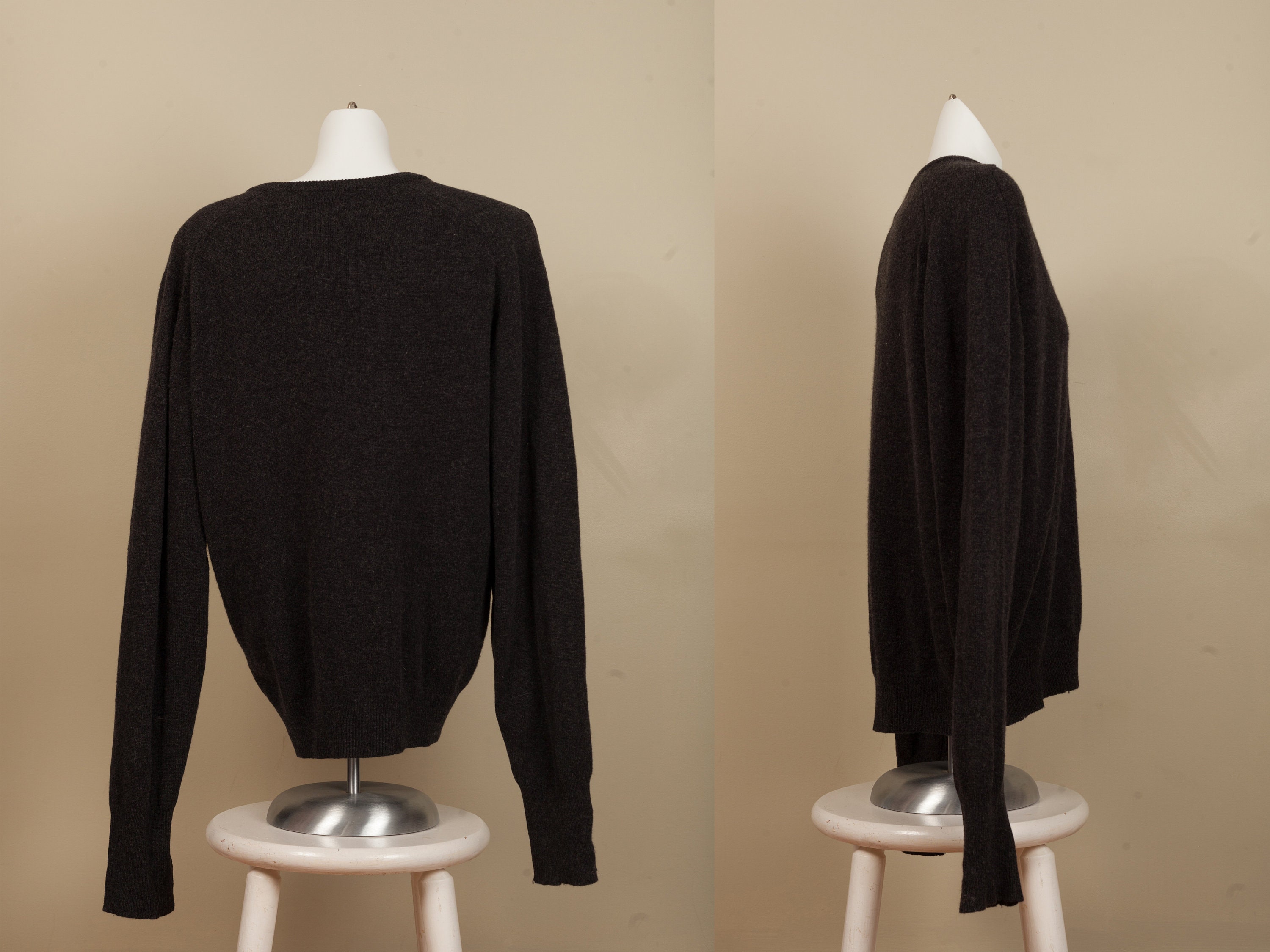 1970s LL Bean Gray V-neck Knit Long Sleeve Sweater 1980s | Etsy