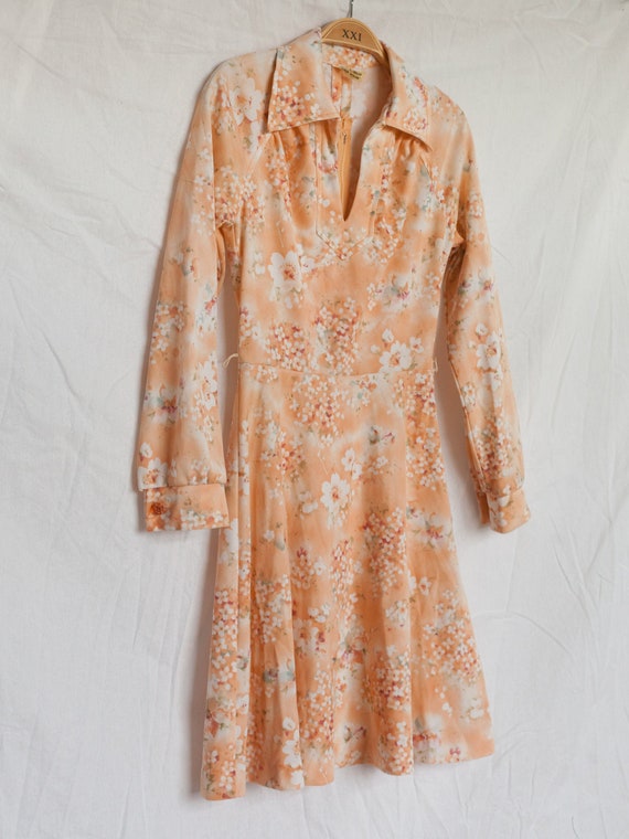 vintage 1960s mini dress, floral mini dress, 1960s