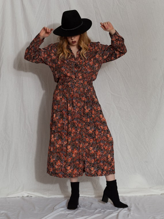 floral two piece set,vintage skirt set, 90s matchi