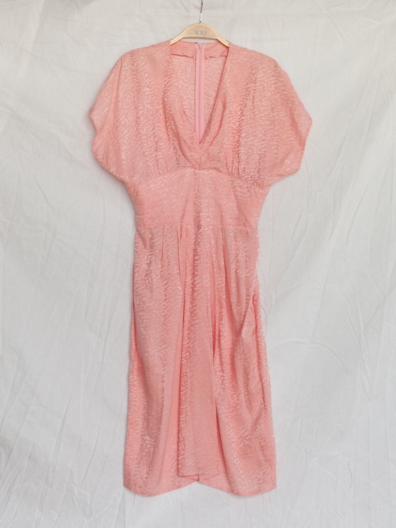 vintage 1980s pink dress, formal dress, event dres