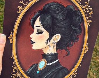 Vintage Gothic Print, Gothic Art, Alternative Decor, Dark Academia, Victorian Gothic Art, Halloween Decor, Spooky Wall Art, Goth Home Decor