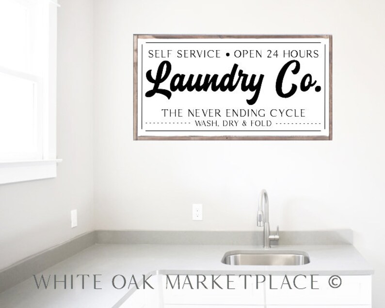 Laundry Sign Laundry Co Laundry Company Sign Laundry Room Etsy