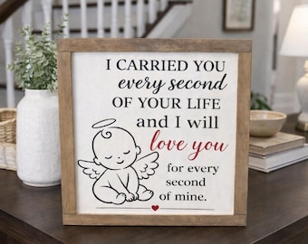 Baby Loss Keepsake, Angel Baby Decor, Baby Memorial Sign, Sympathy Gift, Miscarriage Gift, Memorial Sign, Nursery Memorial
